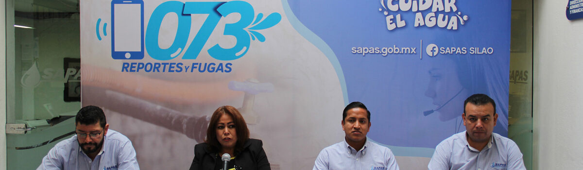 SAPAS implementa el 073 para atención de fugas.
