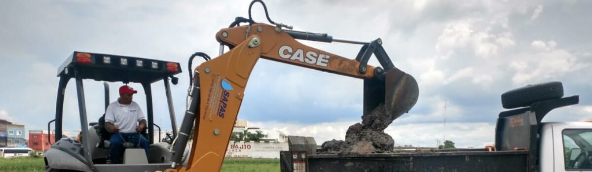 Atiende SAPAS colapso por lluvias en Norias de Sopeña .