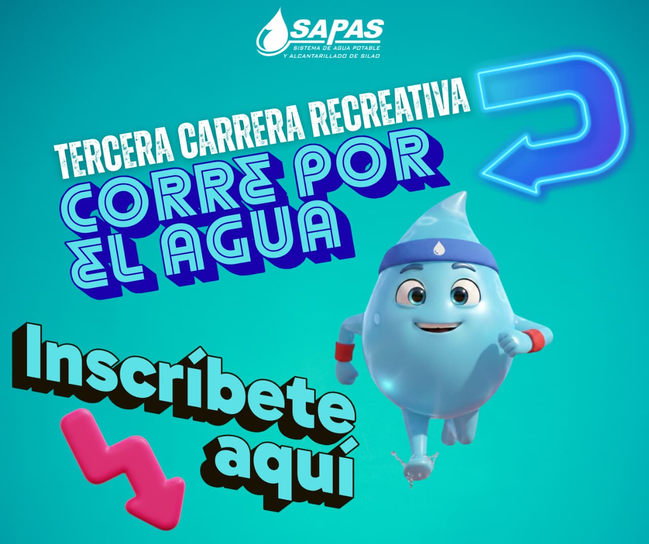 Inscripción para carrera “Corre por el agua”
