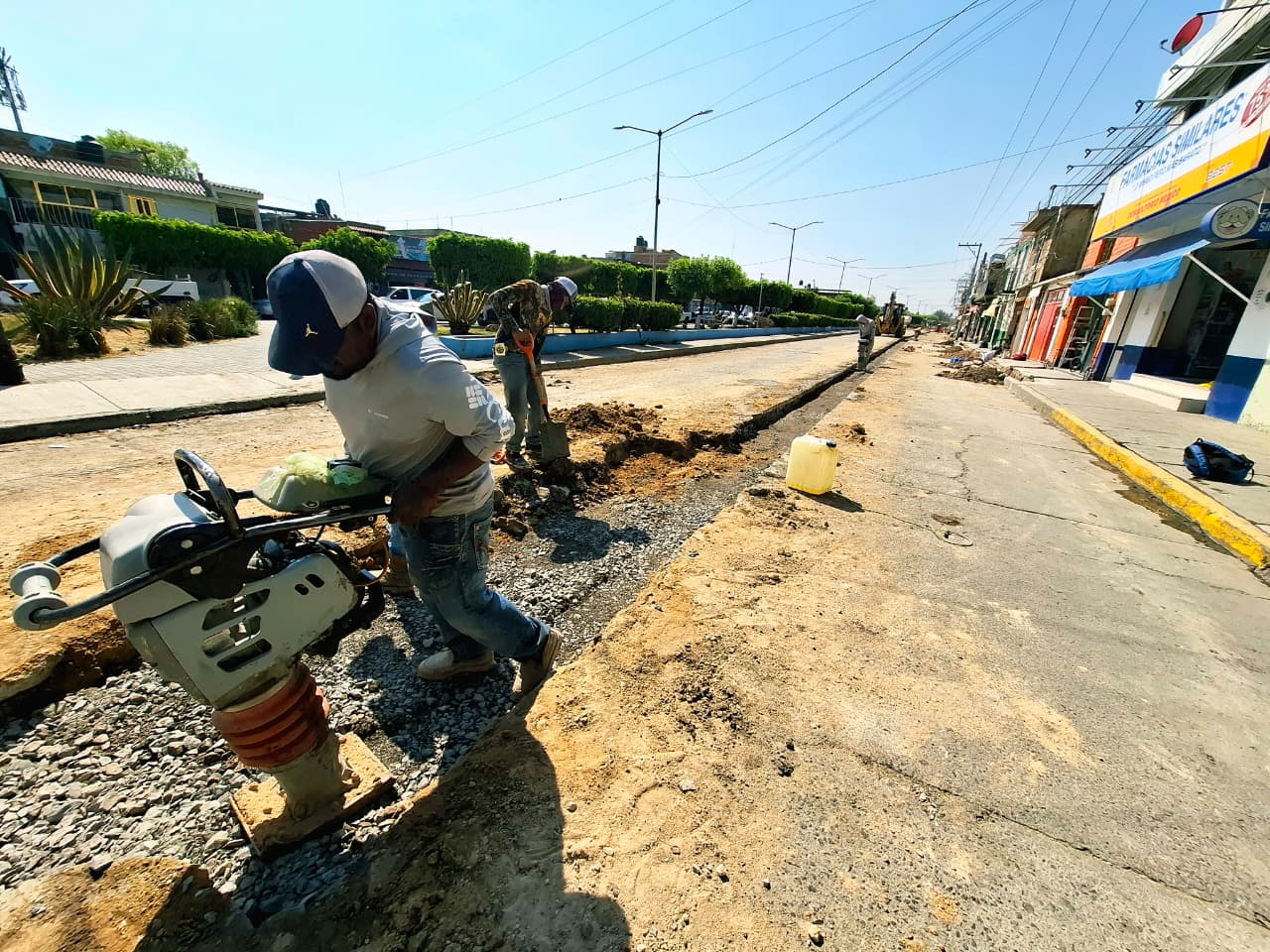 Modernizan infraestructura hidráulica en avenida Censo; faltan pocos días para concluir